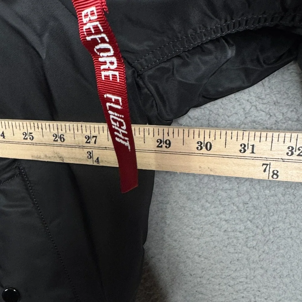 Rogue Coat Mens XXL Black‎ Alpha MA-1 Flight Jacket Bomber Military Tactical